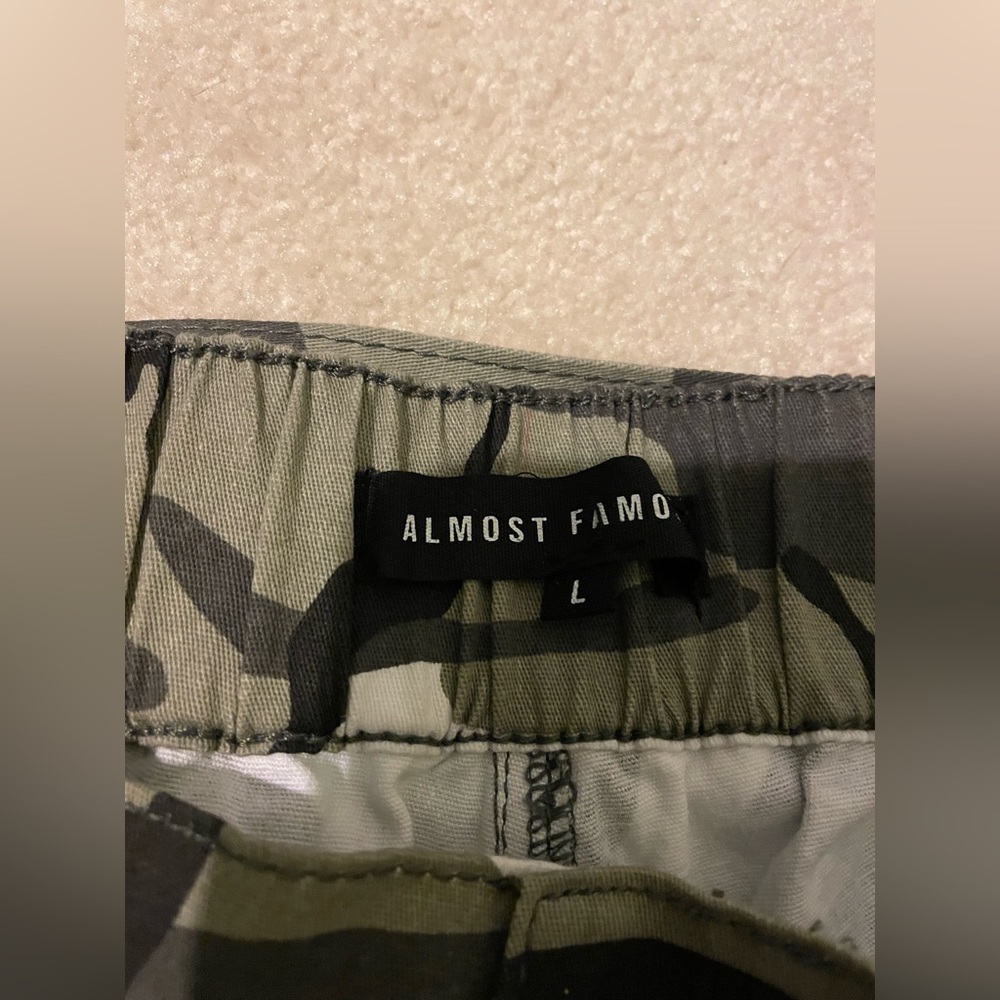 Almost famous camo tie joggers-large NWOT - Picture 6 of 8